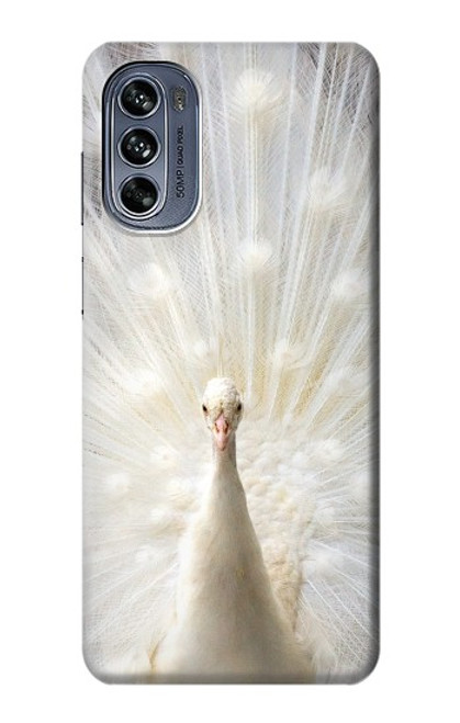 W1980 White Peacock Hard Case and Leather Flip Case For Motorola Moto G62 5G