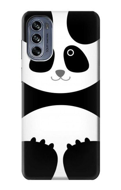 W2085 Panda Minimalist Hard Case and Leather Flip Case For Motorola Moto G62 5G