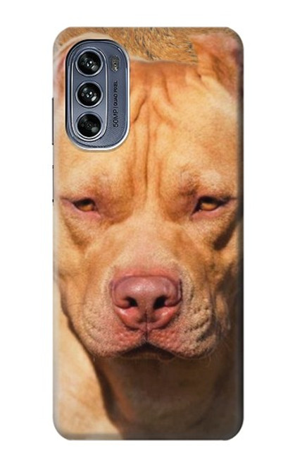 W2903 American Pitbull Dog Hard Case and Leather Flip Case For Motorola Moto G62 5G