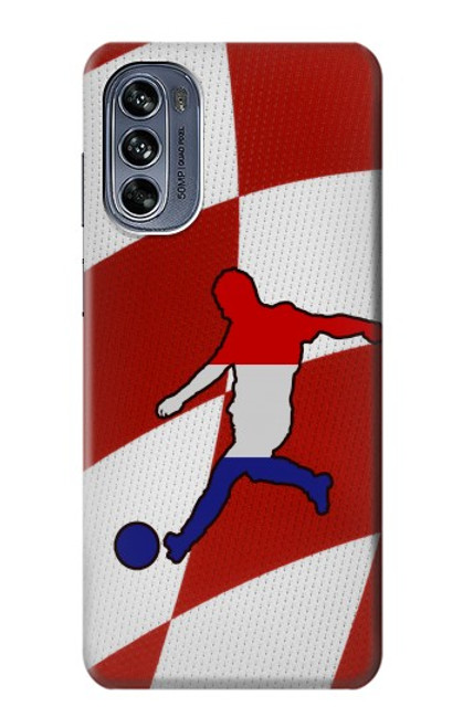 W2993 Croatia Football Soccer Hard Case and Leather Flip Case For Motorola Moto G62 5G