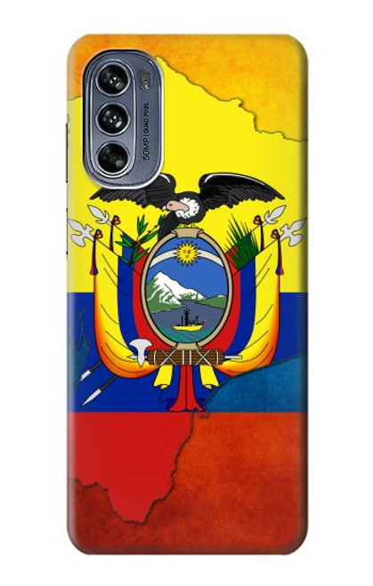 W3020 Ecuador Flag Hard Case and Leather Flip Case For Motorola Moto G62 5G