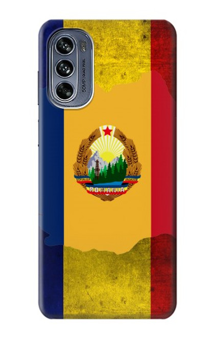 W3021 Romania Flag Hard Case and Leather Flip Case For Motorola Moto G62 5G