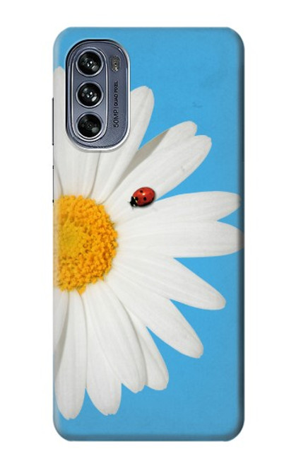 W3043 Vintage Daisy Lady Bug Hard Case and Leather Flip Case For Motorola Moto G62 5G