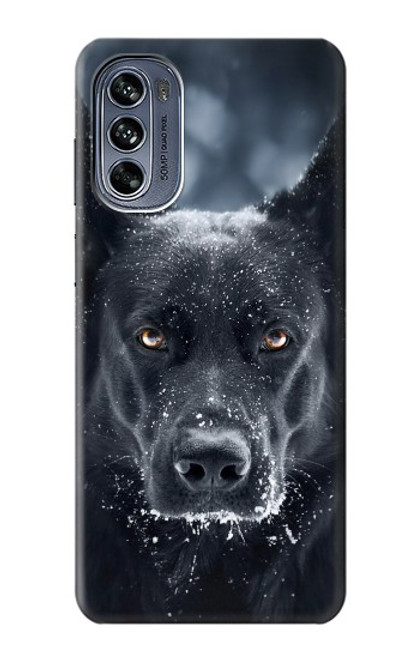 W3168 German Shepherd Black Dog Hard Case and Leather Flip Case For Motorola Moto G62 5G