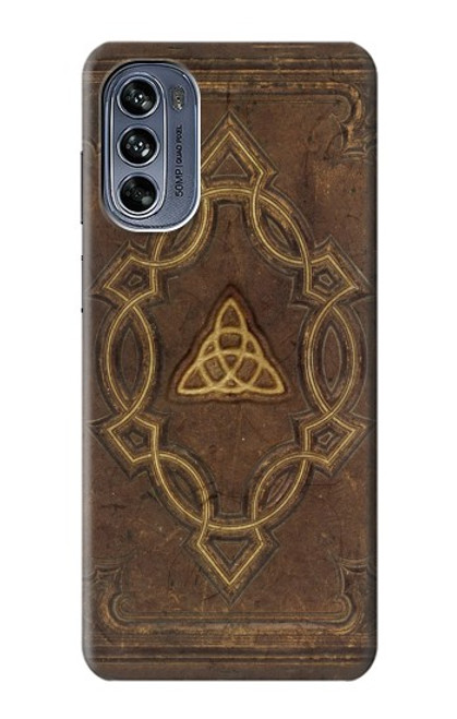 W3219 Spell Book Cover Hard Case and Leather Flip Case For Motorola Moto G62 5G