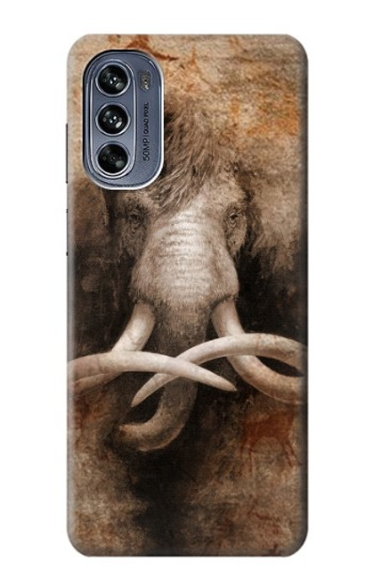 W3427 Mammoth Ancient Cave Art Hard Case and Leather Flip Case For Motorola Moto G62 5G
