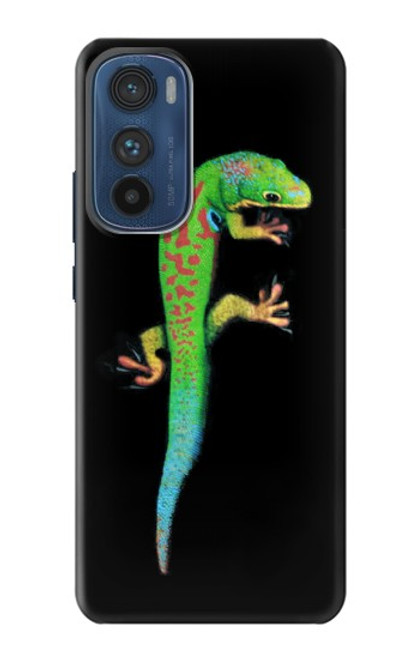 W0125 Green Madagascan Gecko Hard Case and Leather Flip Case For Motorola Edge 30