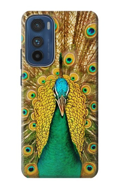 W0513 Peacock Hard Case and Leather Flip Case For Motorola Edge 30