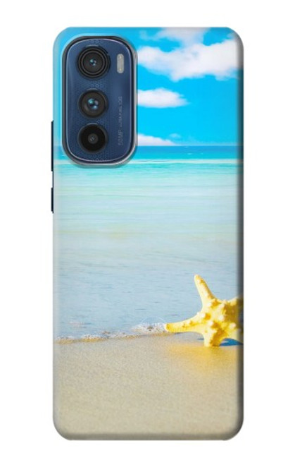 W0911 Relax at the Beach Hard Case and Leather Flip Case For Motorola Edge 30