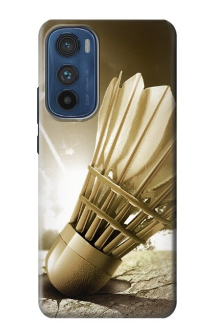 W0979 Badminton Sport Art Hard Case and Leather Flip Case For Motorola Edge 30