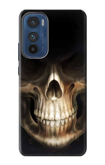 W1107 Skull Face Grim Reaper Hard Case and Leather Flip Case For Motorola Edge 30