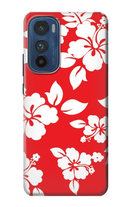 W1949 Hawaiian Hibiscus Pattern Hard Case and Leather Flip Case For Motorola Edge 30