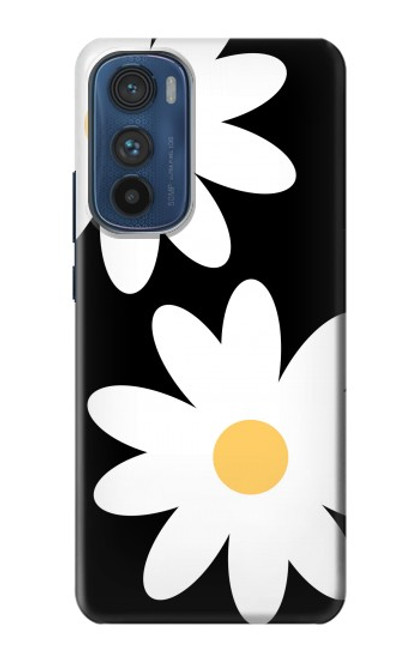 W2315 Daisy White Flowers Hard Case and Leather Flip Case For Motorola Edge 30