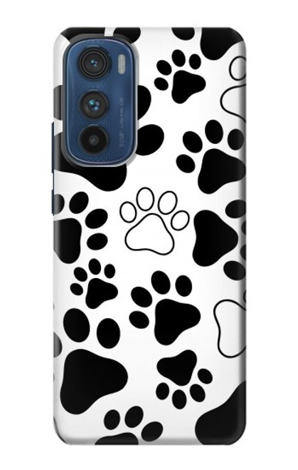 W2904 Dog Paw Prints Hard Case and Leather Flip Case For Motorola Edge 30