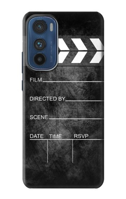 W2919 Vintage Director Clapboard Hard Case and Leather Flip Case For Motorola Edge 30