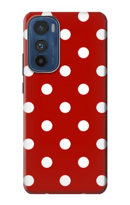 W2951 Red Polka Dots Hard Case and Leather Flip Case For Motorola Edge 30