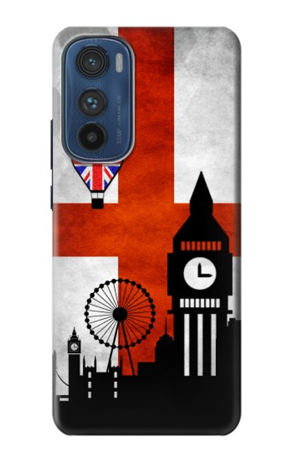 W2979 England Football Soccer Hard Case and Leather Flip Case For Motorola Edge 30