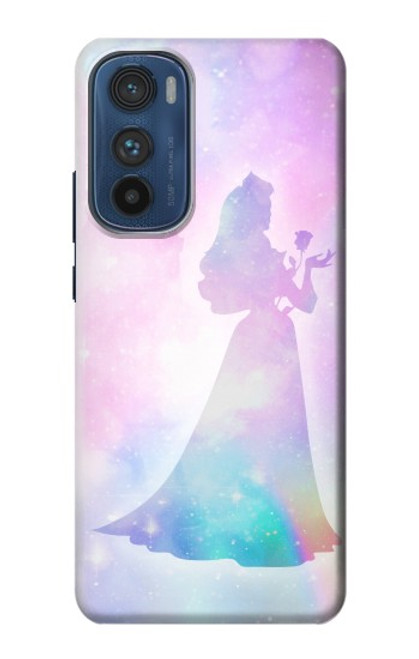 W2992 Princess Pastel Silhouette Hard Case and Leather Flip Case For Motorola Edge 30