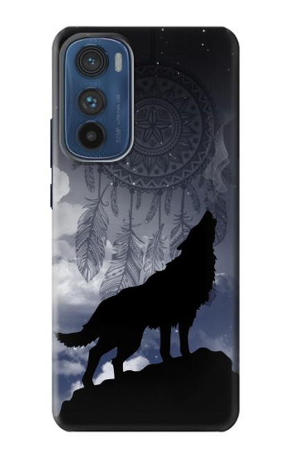 W3011 Dream Catcher Wolf Howling Hard Case and Leather Flip Case For Motorola Edge 30