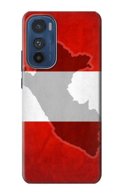 W3018 Peru Flag Hard Case and Leather Flip Case For Motorola Edge 30