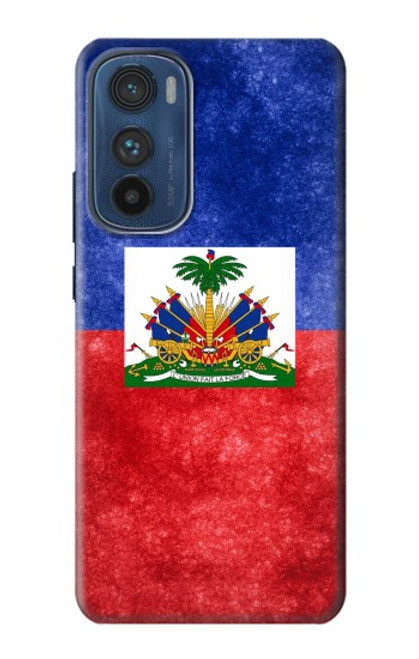 W3022 Haiti Flag Hard Case and Leather Flip Case For Motorola Edge 30