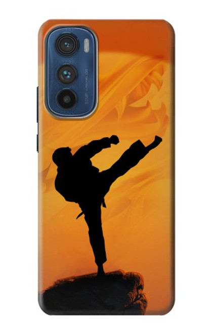 W3024 Kung Fu Karate Fighter Hard Case and Leather Flip Case For Motorola Edge 30