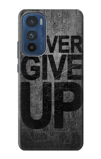 W3367 Never Give Up Hard Case and Leather Flip Case For Motorola Edge 30