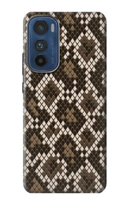 W3389 Seamless Snake Skin Pattern Graphic Hard Case and Leather Flip Case For Motorola Edge 30