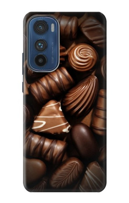 W3840 Dark Chocolate Milk Chocolate Lovers Hard Case and Leather Flip Case For Motorola Edge 30