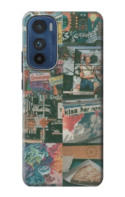 W3909 Vintage Poster Hard Case and Leather Flip Case For Motorola Edge 30