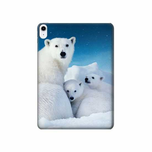 W0285 Polar Bear Family Arctic Tablet Hard Case For iPad 10.9 (2022)