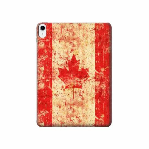 W1603 Canada Flag Old Vintage Tablet Hard Case For iPad 10.9 (2022)