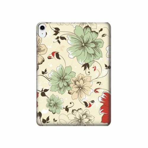 W2179 Flower Floral Vintage Art Pattern Tablet Hard Case For iPad 10.9 (2022)