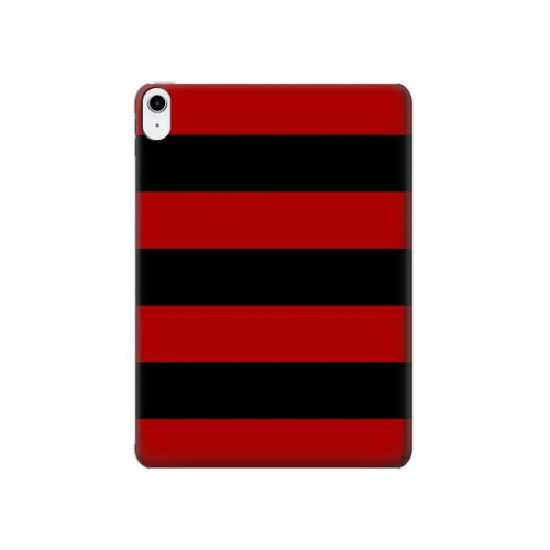 W2638 Black and Red Striped Tablet Hard Case For iPad 10.9 (2022)