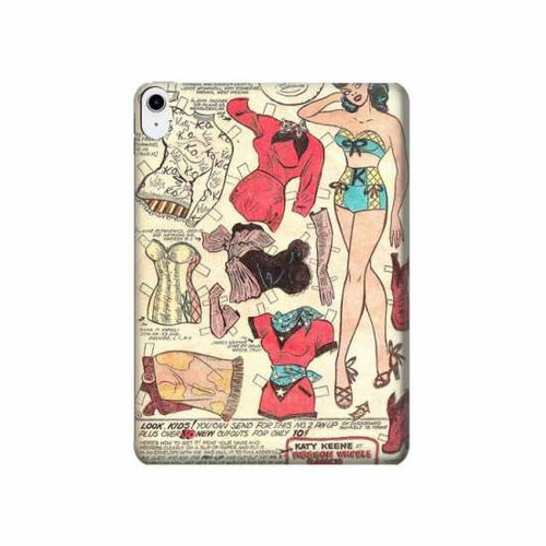 W3820 Vintage Cowgirl Fashion Paper Doll Tablet Hard Case For iPad 10.9 (2022)