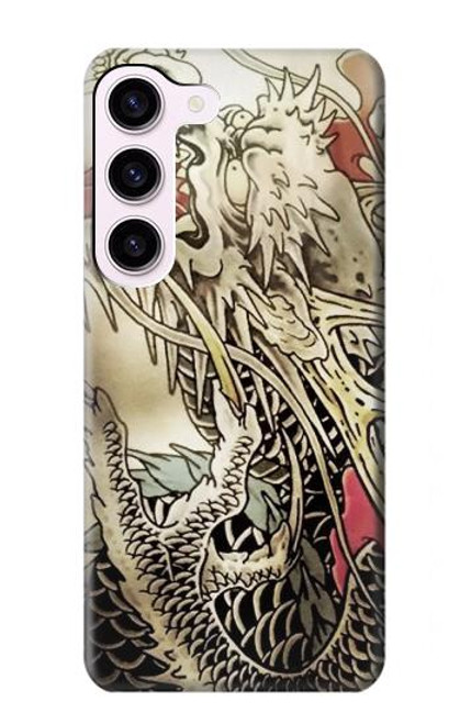 W0122 Yakuza Tattoo Hard Case and Leather Flip Case For Samsung Galaxy S23