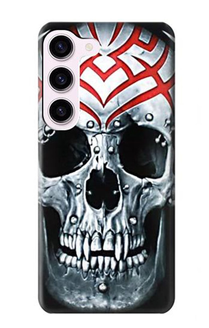 W0223 Vampire Skull Tattoo Hard Case and Leather Flip Case For Samsung Galaxy S23