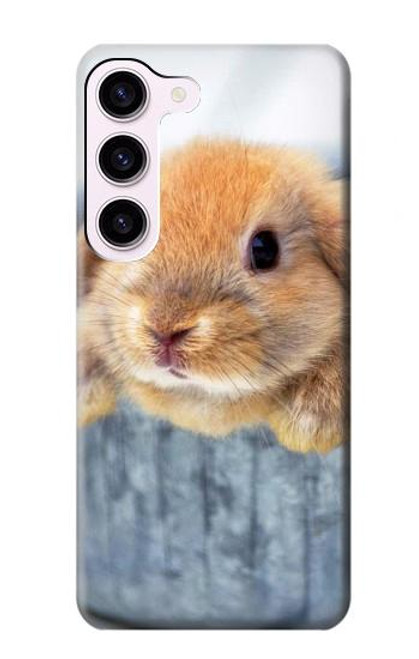 W0242 Cute Rabbit Hard Case and Leather Flip Case For Samsung Galaxy S23