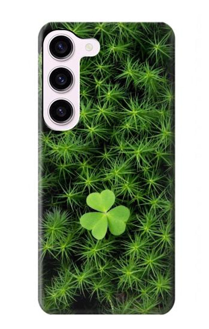 W0358 Clover Lucky Leaf Hard Case and Leather Flip Case For Samsung Galaxy S23