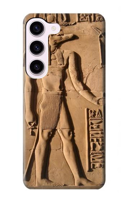 W0391 Egyptian Sobek Hard Case and Leather Flip Case For Samsung Galaxy S23