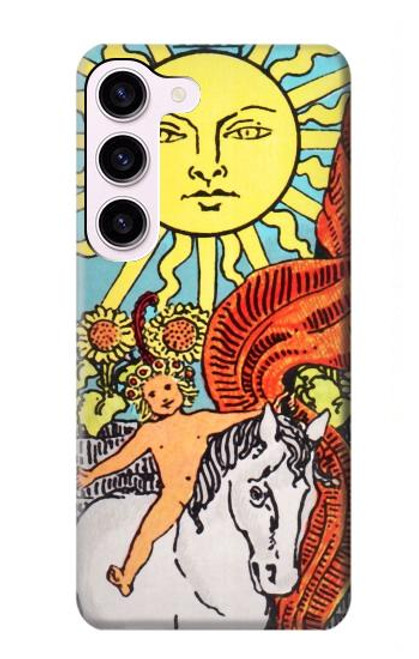 W0565 Tarot Sun Hard Case and Leather Flip Case For Samsung Galaxy S23