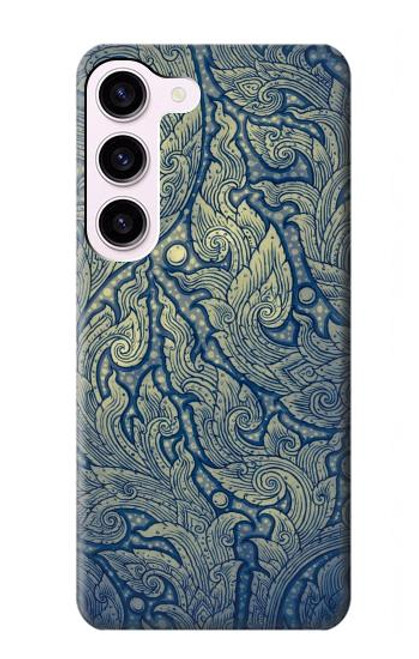 W0568 Thai Art Hard Case and Leather Flip Case For Samsung Galaxy S23