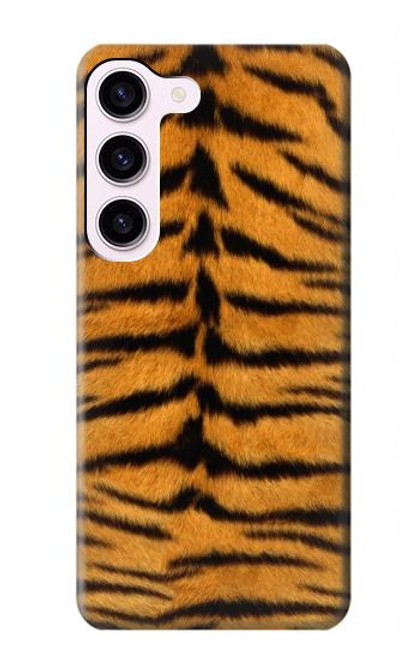 W0576 Tiger Skin Hard Case and Leather Flip Case For Samsung Galaxy S23