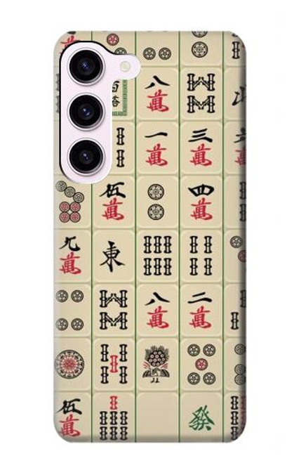 W0802 Mahjong Hard Case and Leather Flip Case For Samsung Galaxy S23