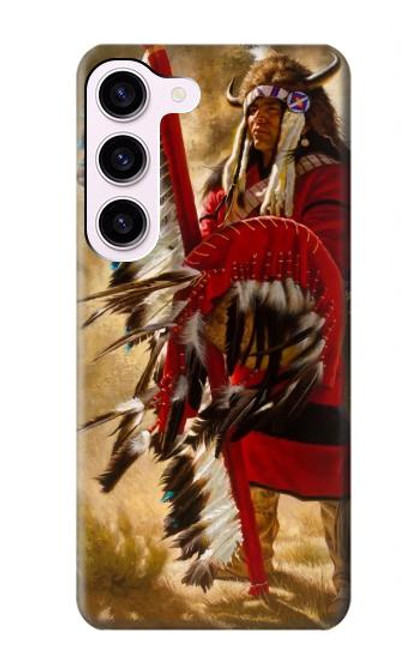 W0817 Red Indian Hard Case and Leather Flip Case For Samsung Galaxy S23