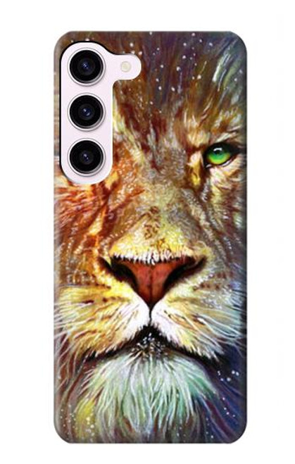 W1354 Lion Hard Case and Leather Flip Case For Samsung Galaxy S23