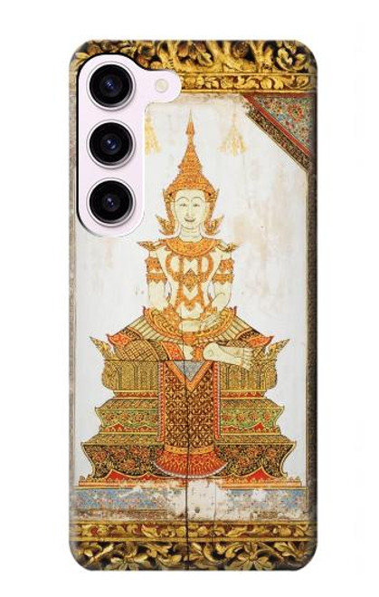 W1511 Thai Emerald Art Hard Case and Leather Flip Case For Samsung Galaxy S23