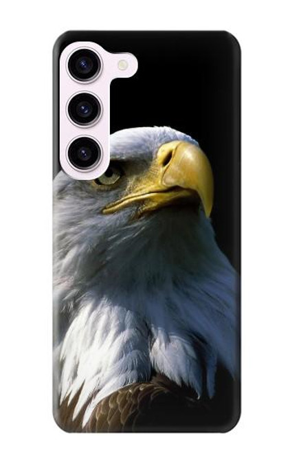 W2046 Bald Eagle Hard Case and Leather Flip Case For Samsung Galaxy S23