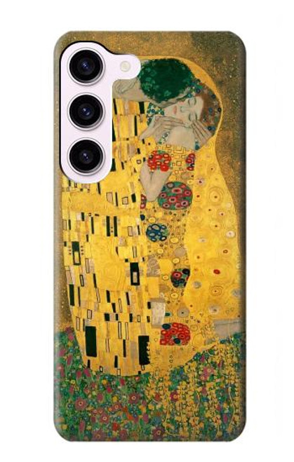 W2137 Gustav Klimt The Kiss Hard Case and Leather Flip Case For Samsung Galaxy S23