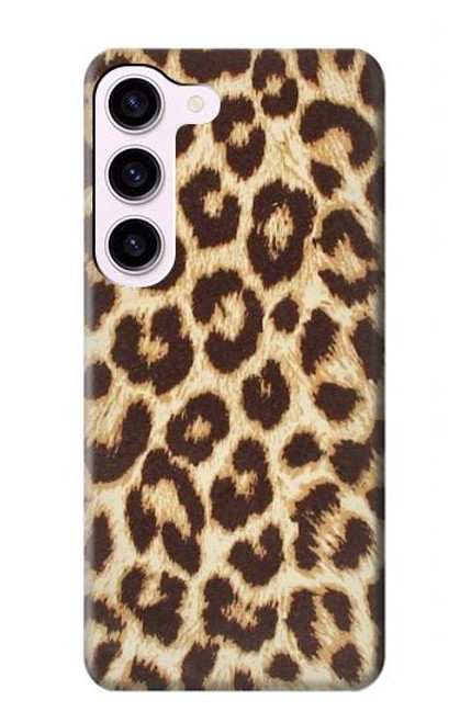 W2204 Leopard Pattern Graphic Printed Hard Case and Leather Flip Case For Samsung Galaxy S23